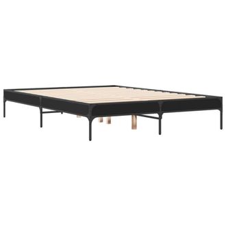 Berkfield Home Durable Bed Frame without Mattress Black 120x200 cm | Size: Small Double