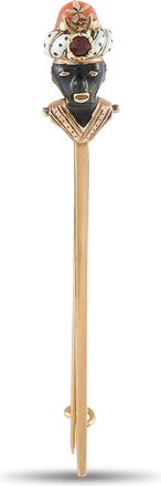 Luxury Bazaar 14K Yellow Gold Enamel Stick Pin MF23-080426