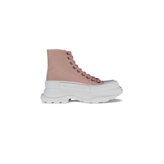 Alexander McQueen Schoenen, Dames, Roze, 37 EU, Katoen, Tread Slick High Sneakers
