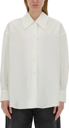 Ymc You Must Create Lena Shirt - Dames - Overhemden - Wit - XS - Katoen - Overhemden