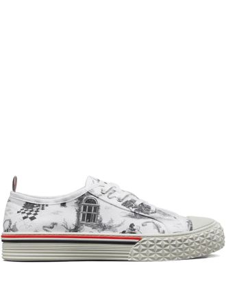 Thom Browne Toile low-top sneakers - Wit