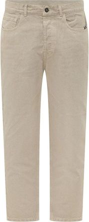 Amish Jeremiah Jeans - Heren - Slim Fit Jeans - Beige - W33 - Katoen - Jeans