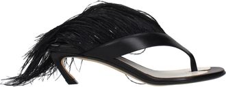 Lanvin Leather Flip-Flop Womens Sandals