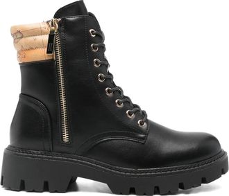 Alviero Martini 1A Classe 40mm lace-up combat boots - Black