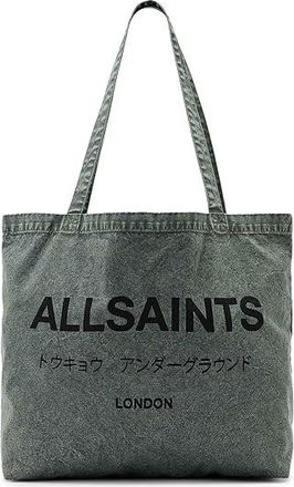 AllSaints Underground Tote Handbags Garnet Green, Cotton
