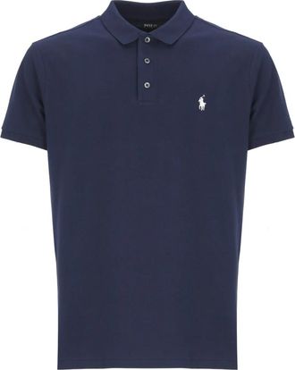 Ralph Lauren Short-Sleeve Stretch Mesh Polo - Heren - Polos - Blauw - 2XL - Katoen - Tops