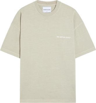 Mki Miyuki Zoku Uniform Logo-print Cotton T-shirt - Dark Grey - Xxl