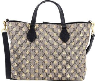 Gucci Convertible Soft Tote Printed Gg Coated Small (Authentic Pre-Loved)