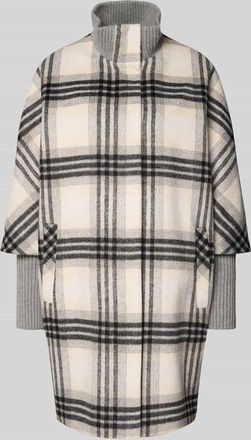 Comma Mantel mit Stehkragen in Offwhite, Größe 34