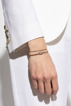 Alexander McQueen Brass Bracelet, Womens, Gold