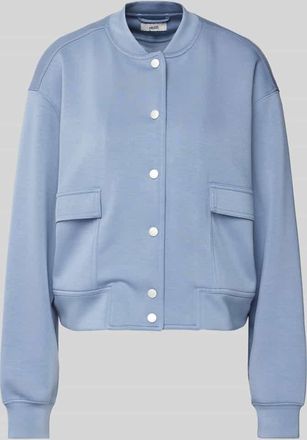 Mbym mbyM Sweatjacke mit Stehkragen Modell Danni in Rauchblau, Gr&ouml;&szlig;e XL
