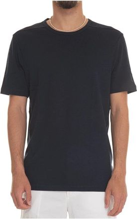 HUGO BOSS Korte ronde hals T-shirt - Heren - T-shirts - Blauw - 2XL - Katoen - Tops