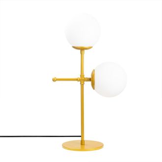 Wonderlamp L&aacute;mpara De Mesa Garet Oro (2 Luces)