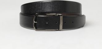 HUGO BOSS Cintura Boss in pelle a micro grana