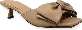 Shushop Ella Kitten Heel Slide Sandal in Tan at Nordstrom, Size 8.5