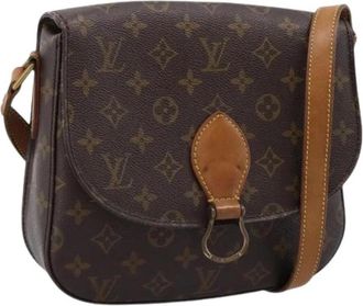 Louis Vuitton Pre-owned Monogram Canvas Schoudertas - Dames - Vintage Schoudertas - Bruin - ONE Size - Leer - Vintage