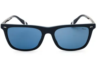 Polo Ralph Lauren 0PH4205U Rectangular Acetate Sunglasses - Black