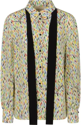 Valentino Overhemden, Dames, Veelkleurig, L, CDC Goccia Arcobaleno Eau de Pierrot Shirt