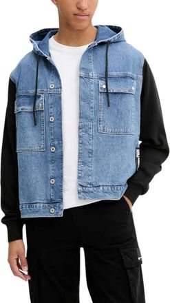 Karl Lagerfeld Denim Jacket - Heren - Spijkerjassen - Blauw - M - Denim - Jassen