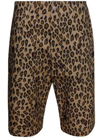 Bluemarble Shorts con stampa leopardo - Toni neutri