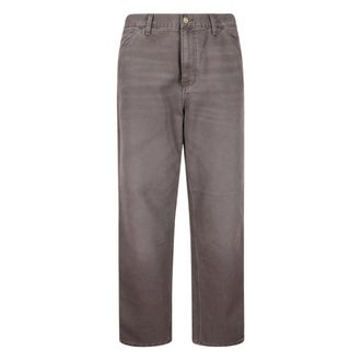 Carhartt Work in Progress Carhartt Wip, Straight Trousers, male, Gray, Size: W33 Single Knee Pant