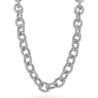 Sphera Milano Twisted Link Chain Necklace in Silver at Nordstrom Rack