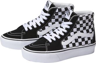 Vans SK8 Hi 2.0 Sneaker in Black/White/Checkerboard Women