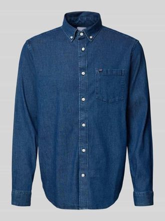 GAP Regular Fit Jeanshemd mit Button-Down-Kragen in Dunkelblau, Gr&ouml;&szlig;e XXL