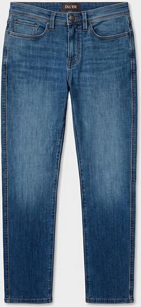 Duer Mens Medium-blue Performance jean Straight, slim fit