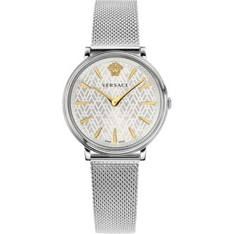 Versace V Circle Watch - Dames - Horloges - Grijs - ONE Size - Accessoires