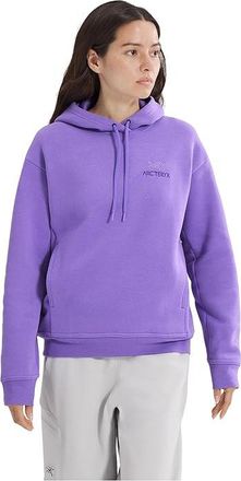 Arc'teryx Emblem Fleece Hoodie Womens Clothing Aster : 2XL, Polyester/Fleece/Elastane