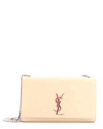 Saint Laurent Beige Grainy Leather Classic Monogram Crossbody Medium (Authentic Pre-Loved)