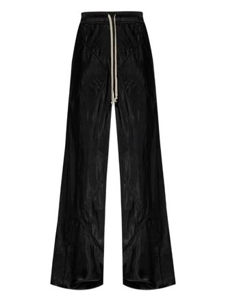 Rick Owens drawstring wide-leg trousers - women - Cupro - 44 - Black