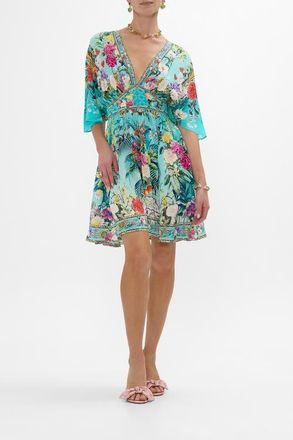 Camilla Short Waisted Dress Gardens Of Queluz at Nordstrom, Size X-Small Au