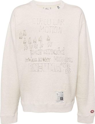 Miharayasuhiro printed sweatshirt - men - Cotton - 48 - Neutrals