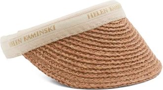 Helen Kaminski Bianca 8 zonneklep met logo - Beige