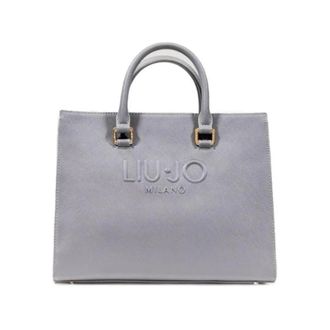 Liu Jo Tote Bags, female, Gray, Size: ONE SIZE Monogram Tote Bag