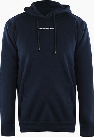 Love Moschino Mens Love Moschino Navy Blue Hoodie - Size: 44