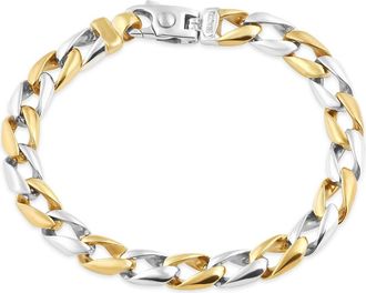 Pompeii3 Mens Link 14k Gold (32gram) or Platinum (52gram) 8.5mm Bracelet 9