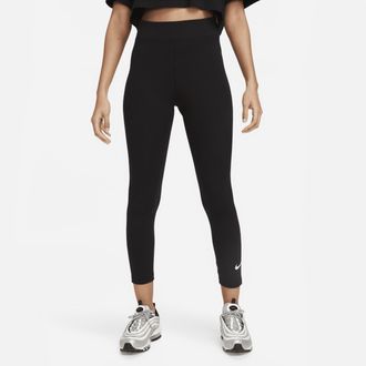 Nike Womens Nike Sportswear Classic High-Waisted 7/8 Leggings in Black | DV7789-010