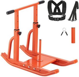 OEM Trineo De Entrenamiento F&iacute;sico Para Mejorar La Velocidad En Ejercicios Atl&eacute;ticos, Con Mango De Altura Ajustable, Compatible Con Discos De Pesas De 25/