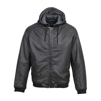 Le Temps Des Cerises Heren, Jassen, Zwart, Maat: XL Leer