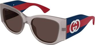 Gucci Gg 2115S 005 Zonnebrillen - Dames - Zonnebrillen - Grijs - 55 MM - Nylon - Accessoires