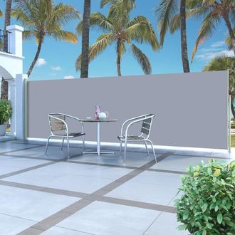Berkfield Home Retractable Side Awning 160 x 500 cm Grey