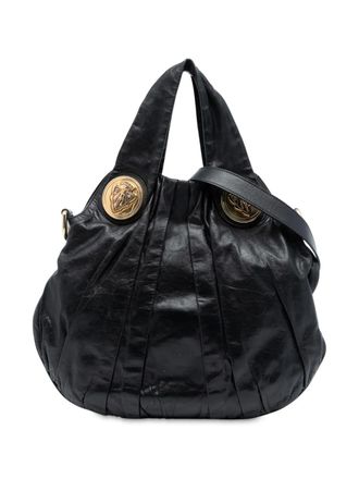 Gucci 2016-2025 Medium Guccissima Hysteria satchel - Nero