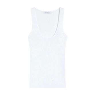 Max Mara Sleeveless Tops, female, White, Size: XS Sleeveless Tops