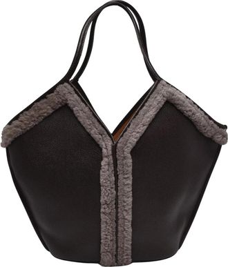 Hereu Shopper - Dames - Shoppers - Bruin - ONE Size - Leer - Tassen