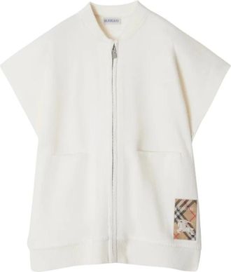Burberry Check Print Cape - female - Burberry - Zip-throughs - Beige - L - Sweatshirts & Hoodies