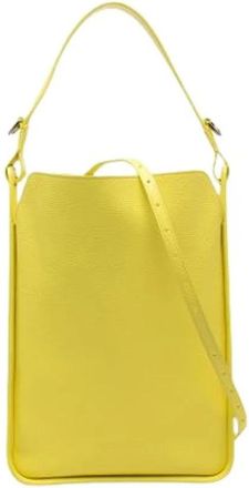 Balenciaga Pre-owned Tool 2.0 Schoudertas - Dames - Vintage Schoudertas - Geel - ONE Size - Leer - Vintage
