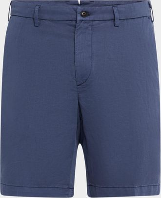 Peter Millar Mens Somerset Flat-Front Shorts